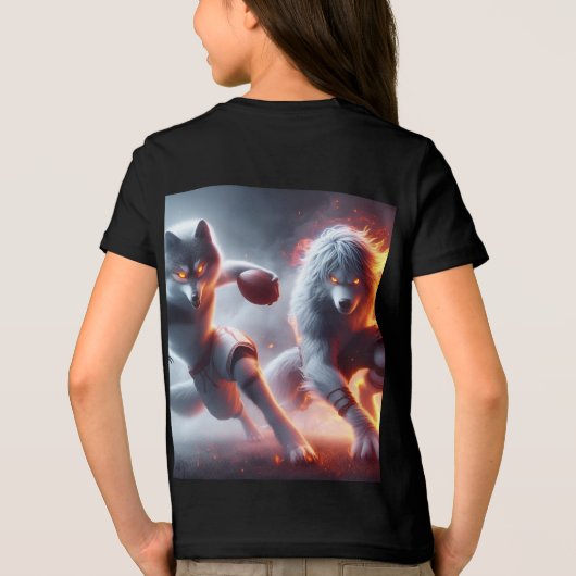 T-shirt En Tri-matière GR8 Loups de la vie (Verso)