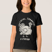 T-shirt En Tri-matière Grâces, Remerciements, Et Stuffée Turquie Thanksgi (Recto)