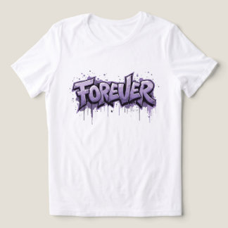 T-shirt En Tri-matière Graffiti Lavender Infinity "FOREVER"