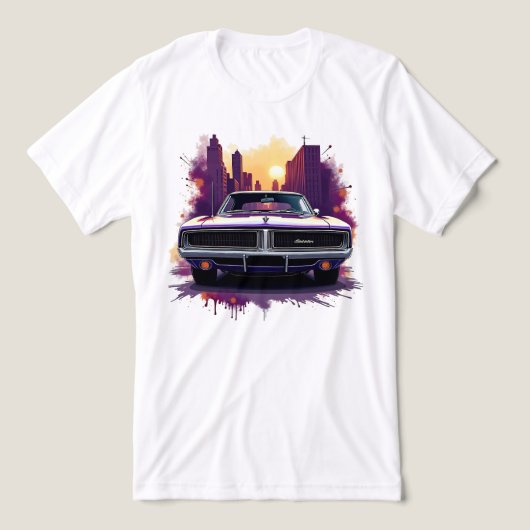 T-shirt En Tri-matière Graffiti Muscle Car (Design Recto)