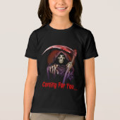 T-shirt En Tri-matière Grande Faucheuse Venant Pour Vous Halloween (Recto)