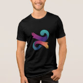 T-shirt En Tri-matière Graphique à main artistique Bella+Canvas Hommes (Recto)