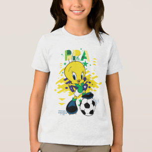 T-shirt En Tri-matière Graphisme de l'équipe du Brésil de football TWEETY