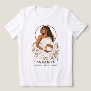 T-shirt En Tri-matière Graphisme de portrait du zodiaque Verseau