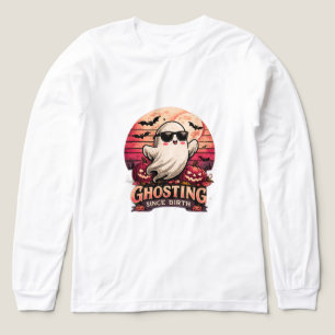 T-shirt En Tri-matière Graphisme fantôme drôle d'Halloween depuis la nais