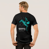 T-shirt En Tri-matière Gravity Dance 2025 - Dynamic Aqua Figure (Verso intégral)