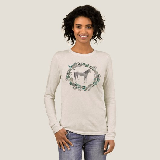 T-shirt En Tri-matière Gray Horse Longsleeve Shirt (Recto complet)
