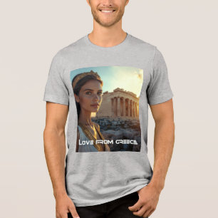 T-SHIRT  EN TRI-MATIÈRE GRÈCE - ACROPOLE