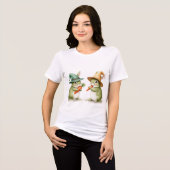 T-shirt En Tri-matière green bunnies (Recto plein)