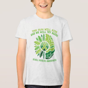T-shirt En Tri-matière Green Ribbon Warrior & Supporters - Mental Hea