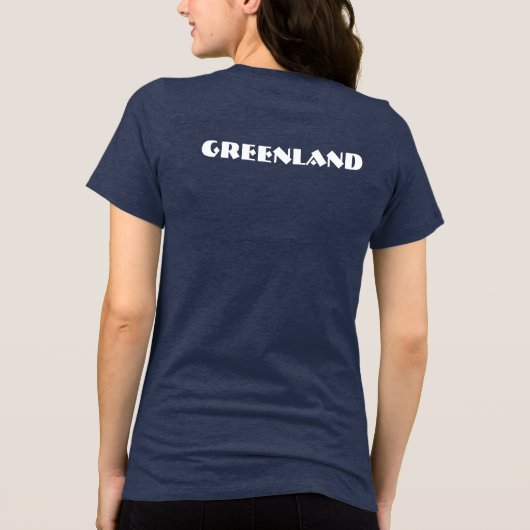 T-shirt En Tri-matière GREENLAND Special Tourist Cadeau Classique Custom (Verso)