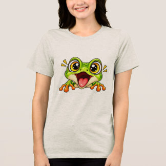 T-shirt En Tri-matière Grenouille Adorable Peekaboo