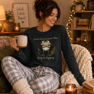 T-shirt En Tri-matière Grenouille Fantaisiste Pas Tout le Monde Se Battai