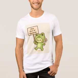 T-shirt En Tri-matière Grenouille HOP Hors de Contrôle Vie Mignonne et Fa