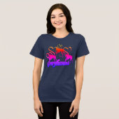 T-shirt En Tri-matière Greyhounds And Hearts Rainbow (Recto plein)