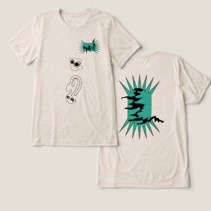 T-shirt En Tri-matière gribouillage graphique sur terre