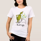 T-shirt En Tri-matière Grille | Drôle besoin café (Recto)