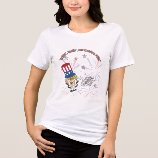 T-shirt En Tri-matière Grillin’, Chillin’ et Freedom Fillin’ - 4 juillet (Recto)