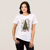 T-shirt En Tri-matière Grinch classique | Arbre de Noël (Recto plein)