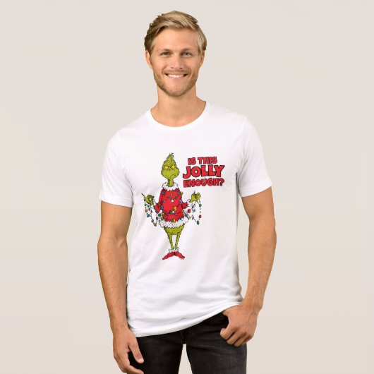 T-shirt En Tri-matière Grinch | "Is This Jolly Enough?" (Recto plein)