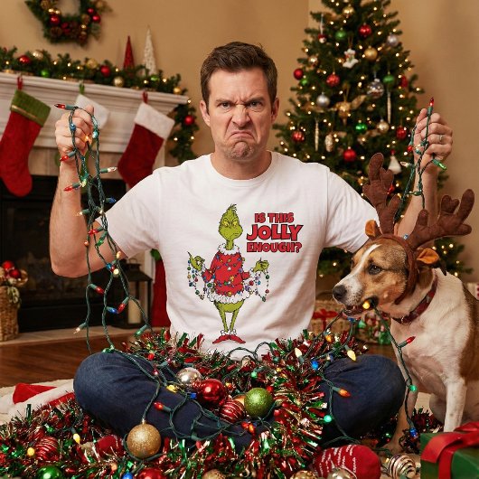 T-shirt En Tri-matière Grinch | "Is This Jolly Enough?"