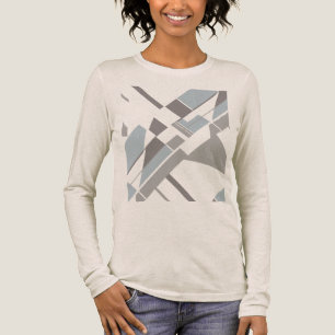 T-shirt En Tri-matière Gris Gris Gras Géométrique Diagonale Cresson MCM L