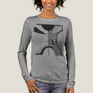 T-shirt En Tri-matière Gris Noir Flacon de Charbon Gros MCM Design
