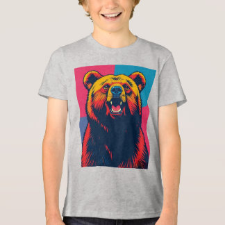 T-shirt En Tri-matière Grizzly Bear Pop Art