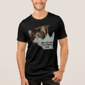 T-shirt En Tri-matière Grouchy Grumpy Chat Pas si heureux Funny (Recto)