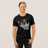 T-shirt En Tri-matière Grouchy Grumpy Chat Pas si heureux Funny (Recto plein)