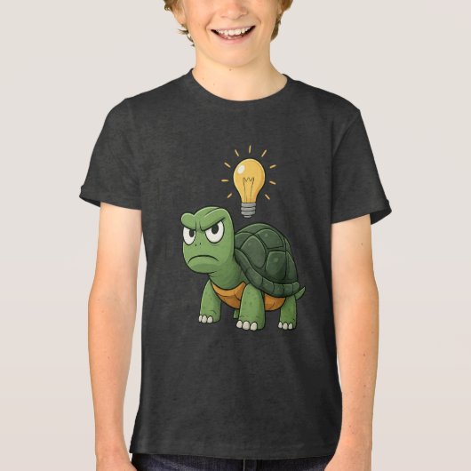 T-shirt En Tri-matière Grumpy Tortoise Kids Cartoon T-Shirt (Recto)