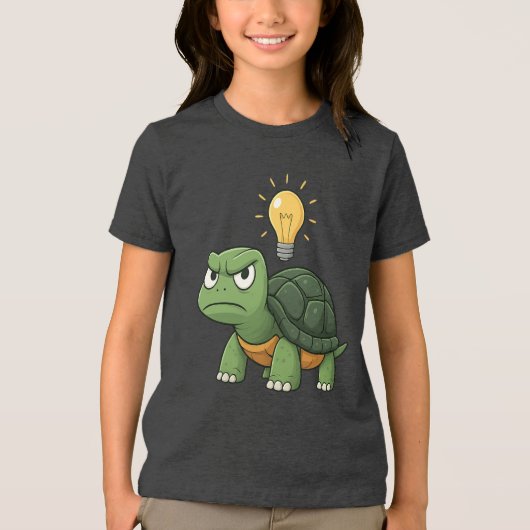 T-shirt En Tri-matière Grumpy Tortoise Kids Cartoon T-Shirt (Recto)