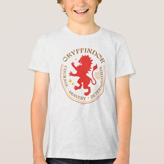 T-shirt En Tri-matière GRYFFINDOR™ Red Lion House Pride Badge (Recto)