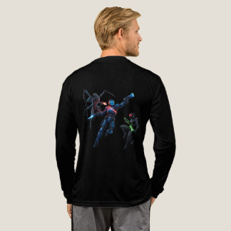 T-shirt En Tri-matière Guerrier de la science-fiction contre les aliens |