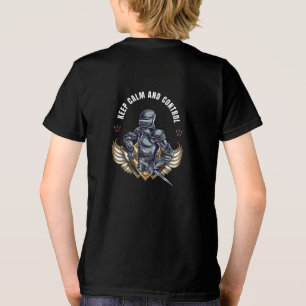 T-shirt En Tri-matière Guerrier Illustratif Garder son calme et son contr