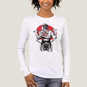 T-shirt En Tri-matière Guerrière samouraï féminine – Tatouage de rose de 