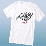 T-shirt En Tri-matière Guinée Fowl<br><div class="desc">Une guinéenne mignonne ayant un petit creux contenté. Art original de Nic Squirrell.</div>