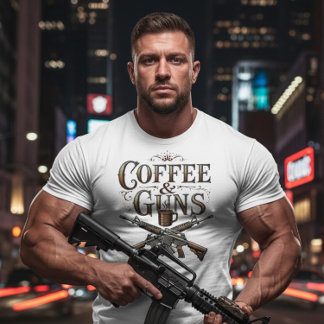 T-shirt En Tri-matière Guns & Coffee