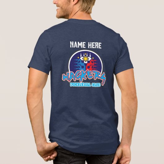 T-shirt En Tri-matière HACKERS Pickleball Club Jersey - Ajouter Votre Nom (Verso)