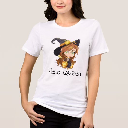 T-shirt En Tri-matière Hallo Queen | Halloween (Recto)