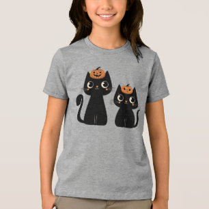 T-shirt En Tri-matière Halloween/Automne/Automne/citrouille/chat