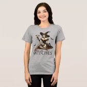 T-shirt En Tri-matière Halloween Boire jusqu'aux sorcières Rétro (Recto plein)