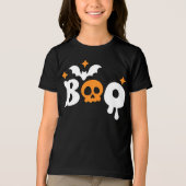 T-shirt En Tri-matière Halloween Boo Bateaux crâne Typographie moderne (Recto)