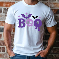 Halloween Boo Bateaux crâne Typographie moderne
