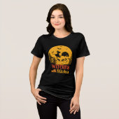 T-shirt En Tri-matière Halloween Camping Witch Amusant Moderne (Recto plein)
