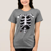 T-shirt En Tri-matière Halloween Cartoon Skeleton Bella Canvas T-shirt (Recto)