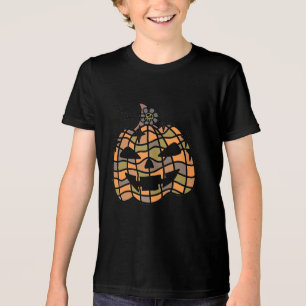 T-shirt En Tri-matière Halloween,Citrouille Visage,Drôle ,Citrouille de J