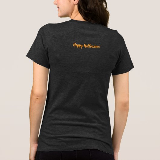 T-shirt En Tri-matière Halloween Éffrayant Boo Personnalisé (Verso)