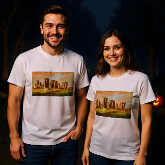 T-shirt En Tri-matière Halloween Ghosts At Glastonbury Painting Design