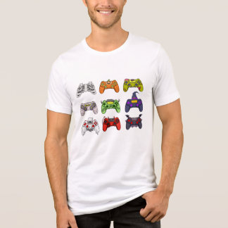 T-shirt En Tri-matière Halloween Jeu Sur Tee, Contrôleur De Jeu Chemise